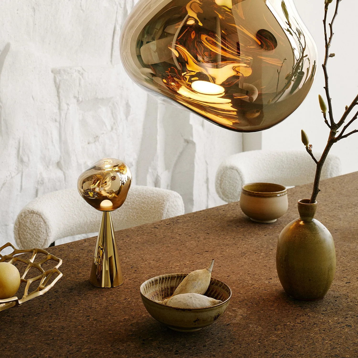 tom dixon | melt portable lamp | gold