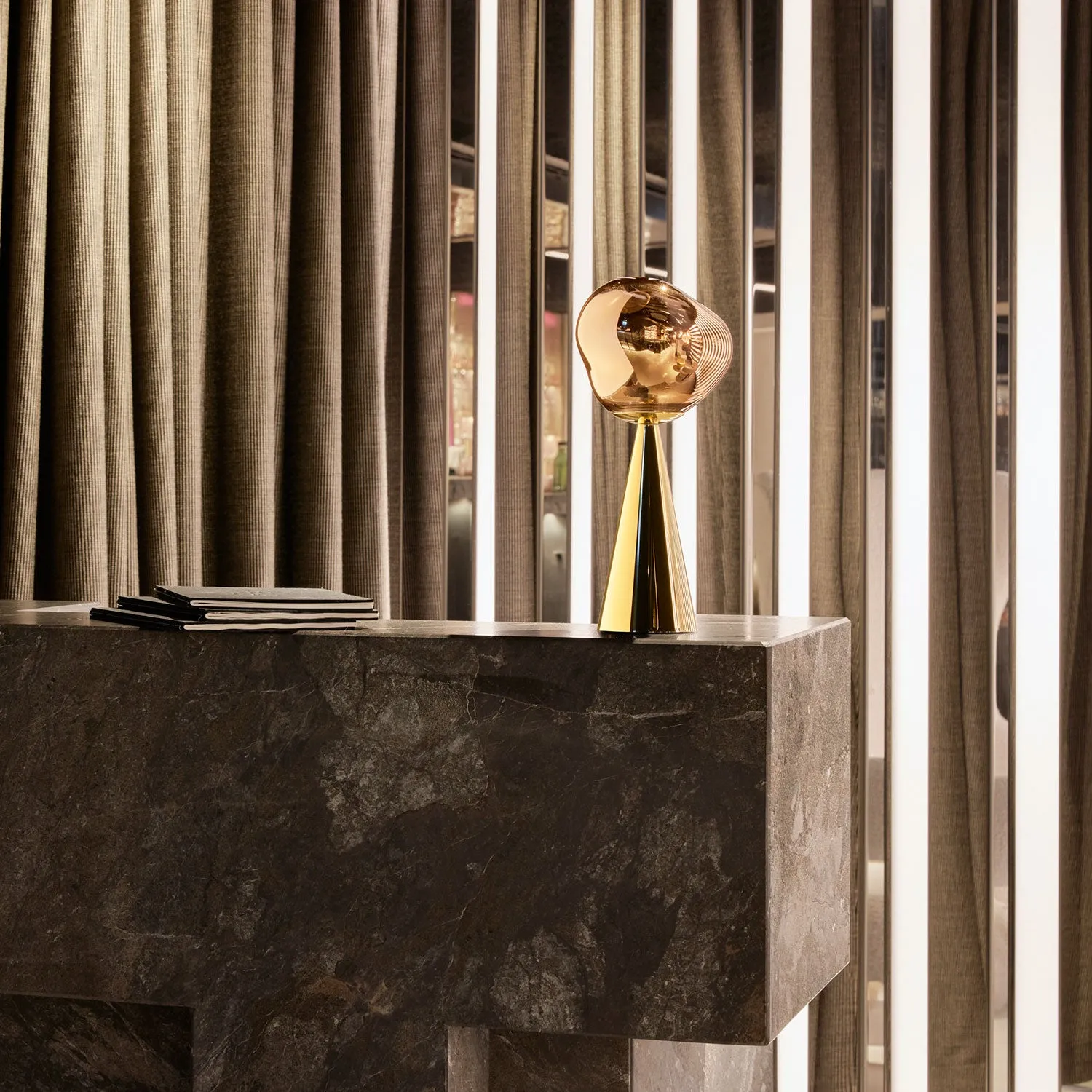 tom dixon | melt portable lamp | gold