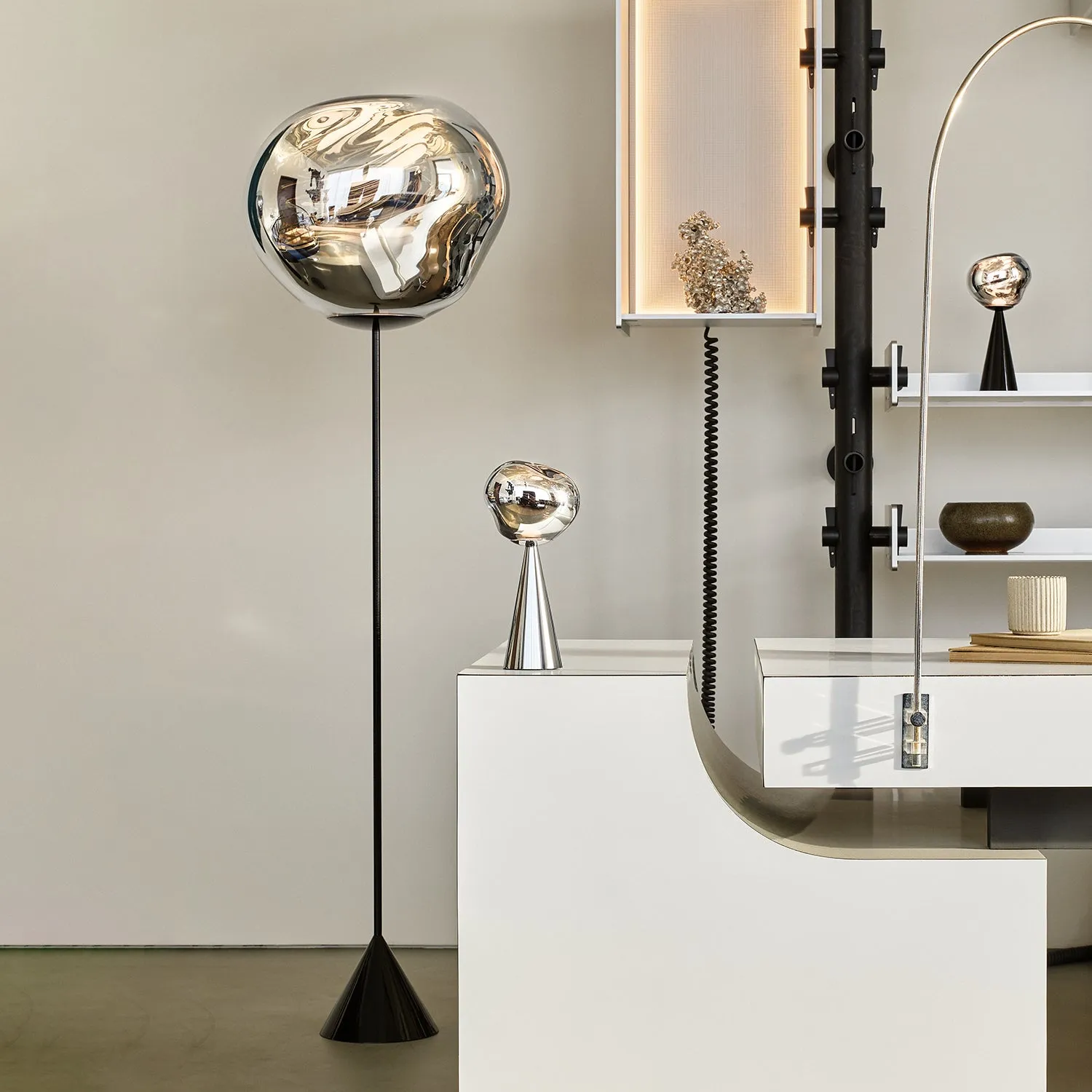 tom dixon | melt portable lamp | silver