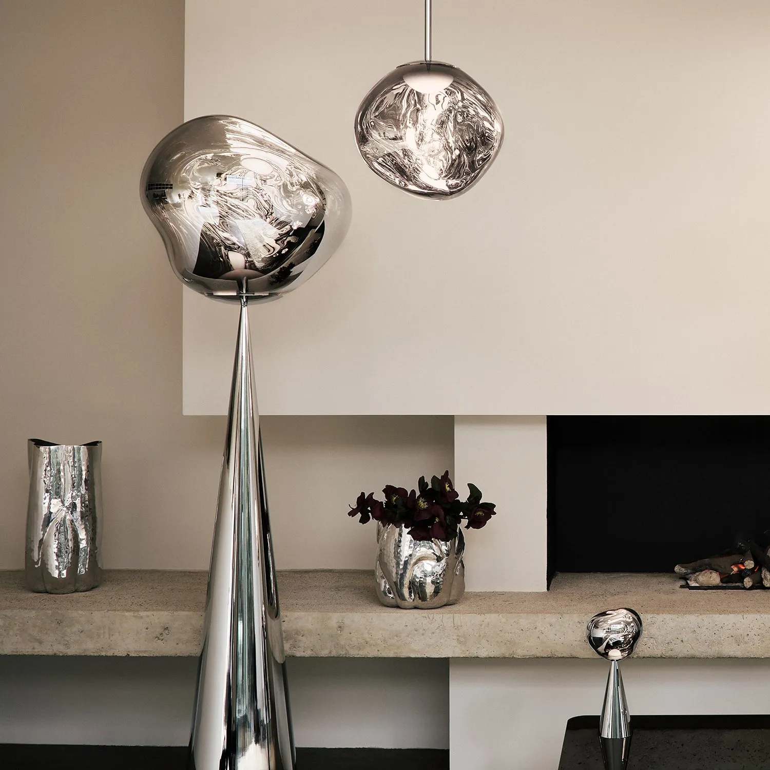 tom dixon | melt portable lamp | silver