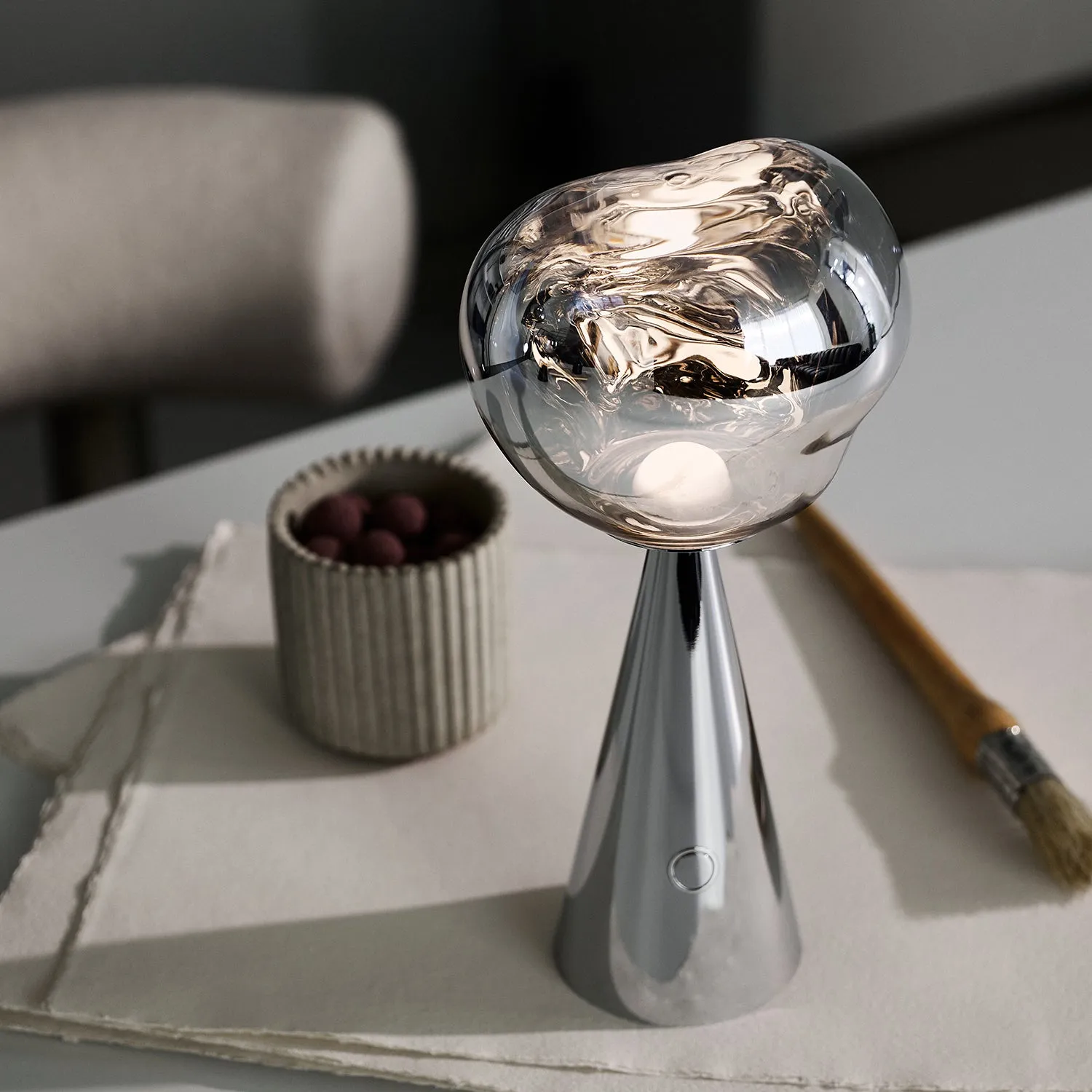 tom dixon | melt portable lamp | silver