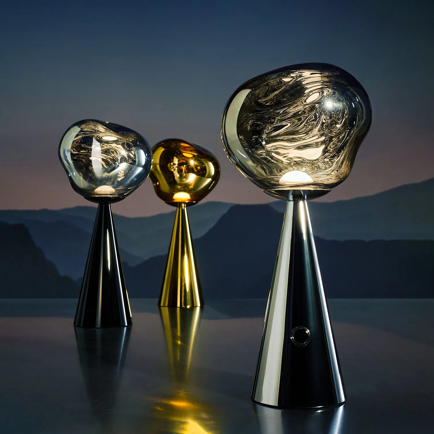 tom dixon | melt portable lamp | silver