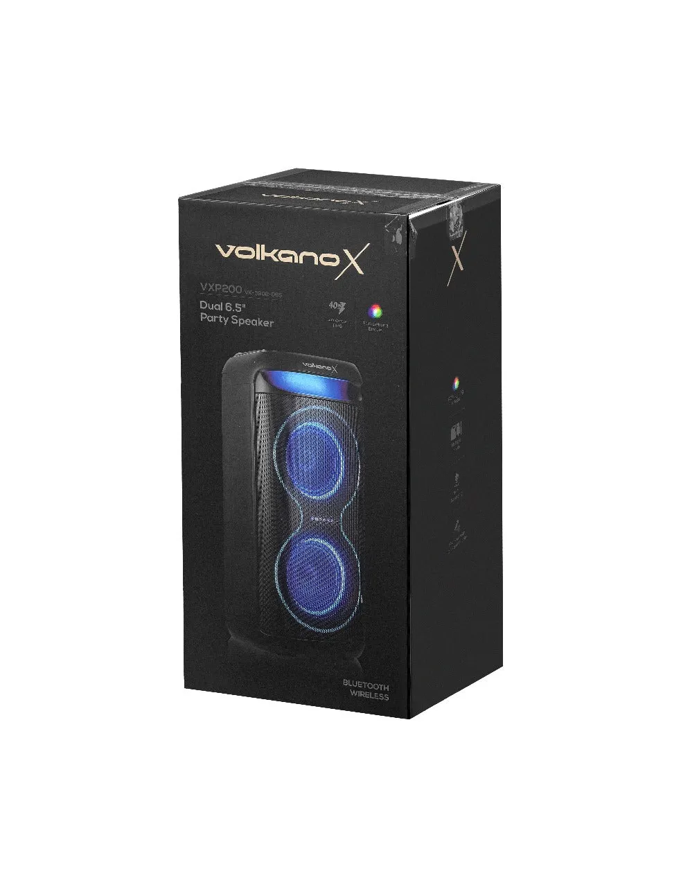 VolkanoX VXP200 Dual 6.5" Party Speaker  - Black