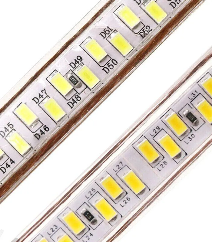 Warm White LED Strip 220V 240V 180LEDs/m SMD5730 IP65 with UK Plug