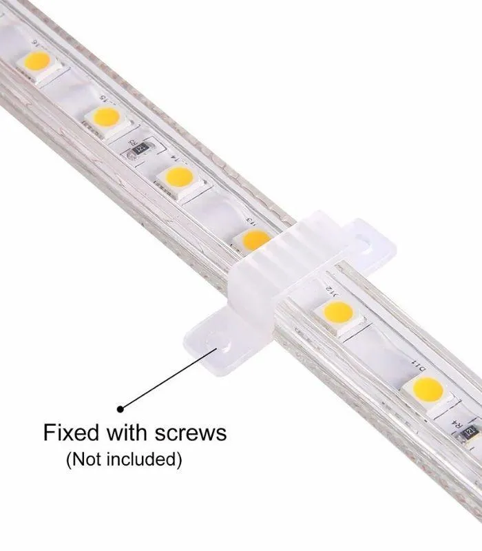 Warm White LED Strip 220V 240V 180LEDs/m SMD5730 IP65 with UK Plug