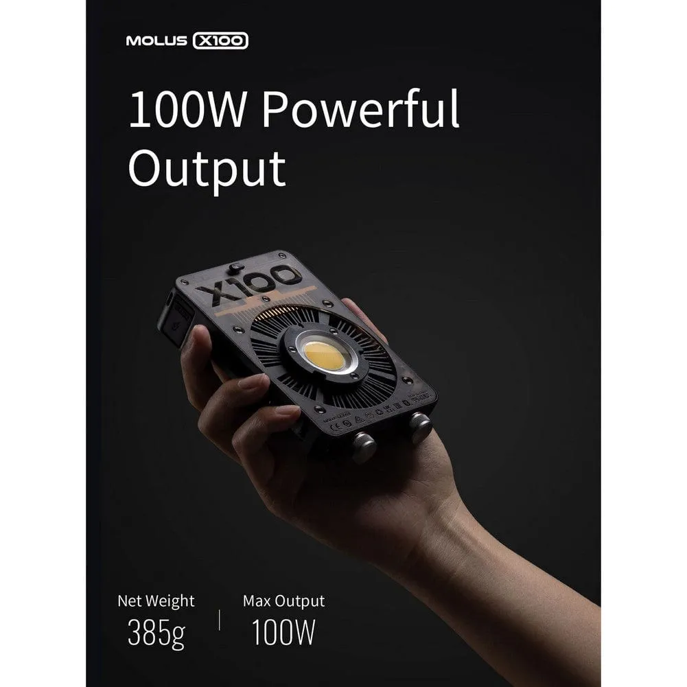 Zhiyun MOLUS X100 100W Bi-Colour Pocket COB Monolight (Pro Kit)